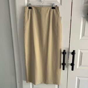 Vintage David Brooks light tan stone Women's Classic Skirt 12